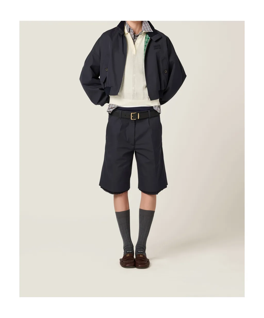 Panama Cotton Blouson Jacket
