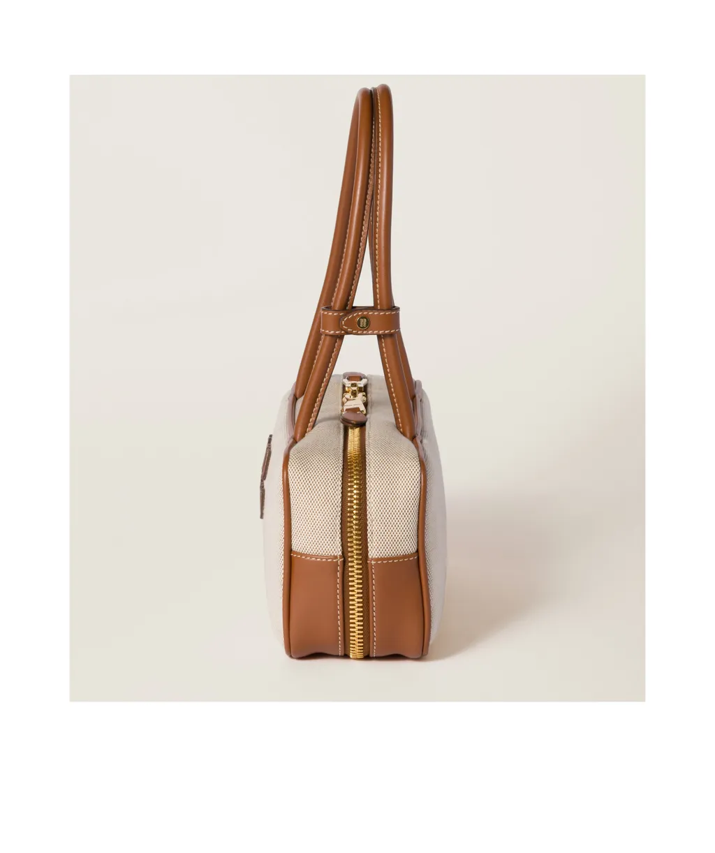 Beau Canvas And Leather Bag