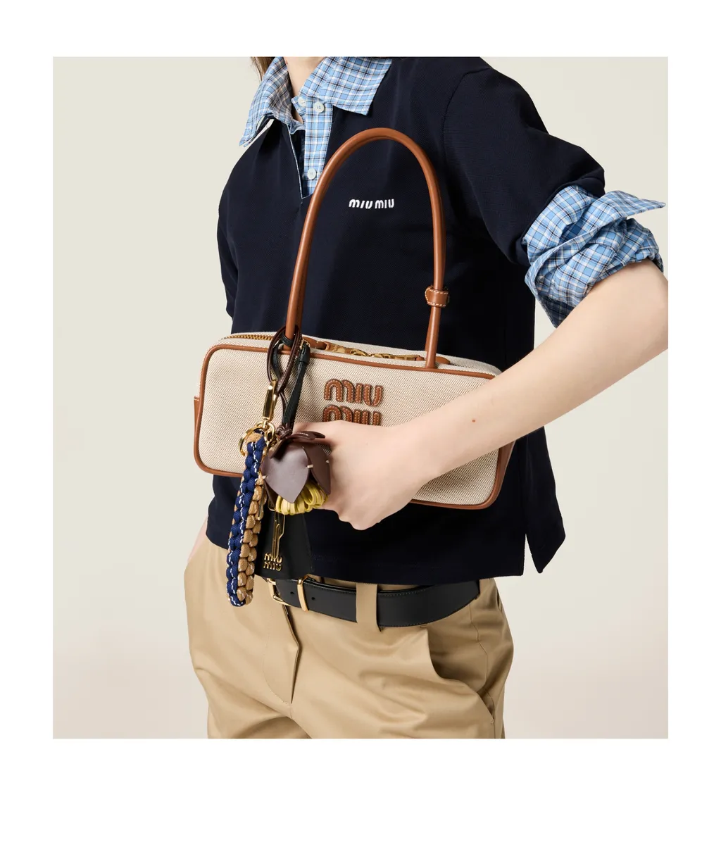 Beau Canvas And Leather Bag
