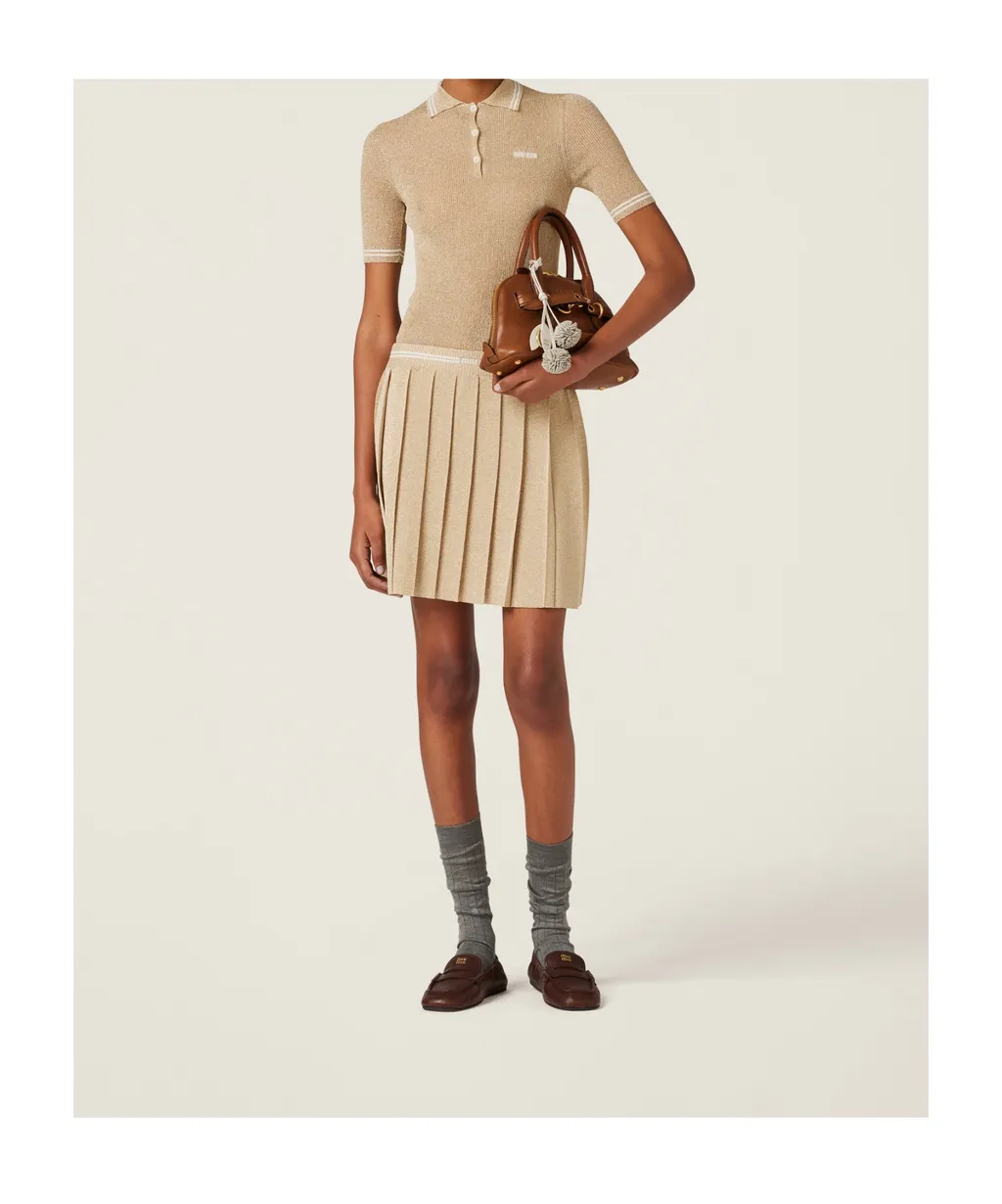 Lamé Mini-Skirt