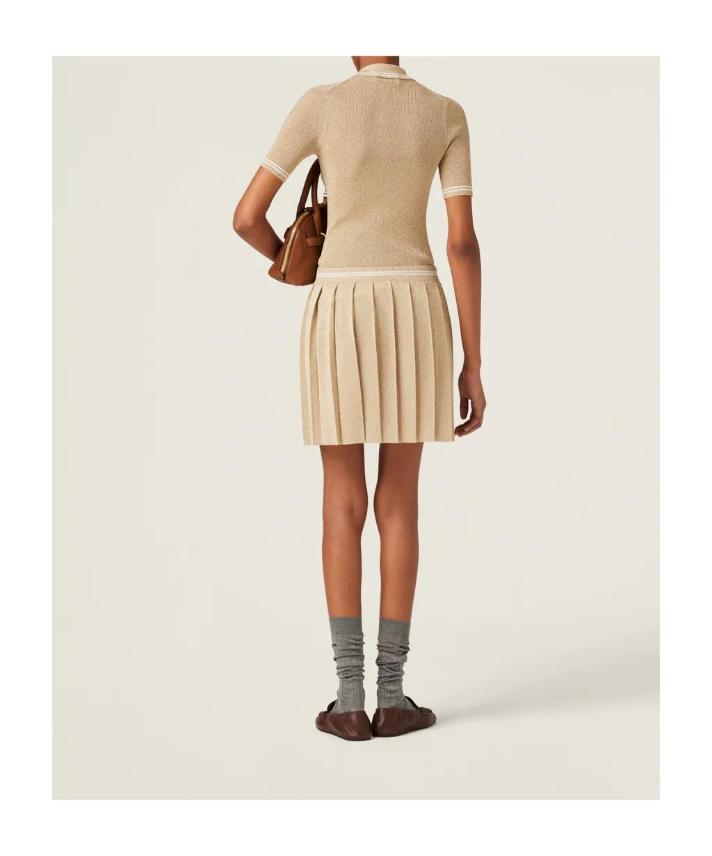 Lamé Mini-Skirt