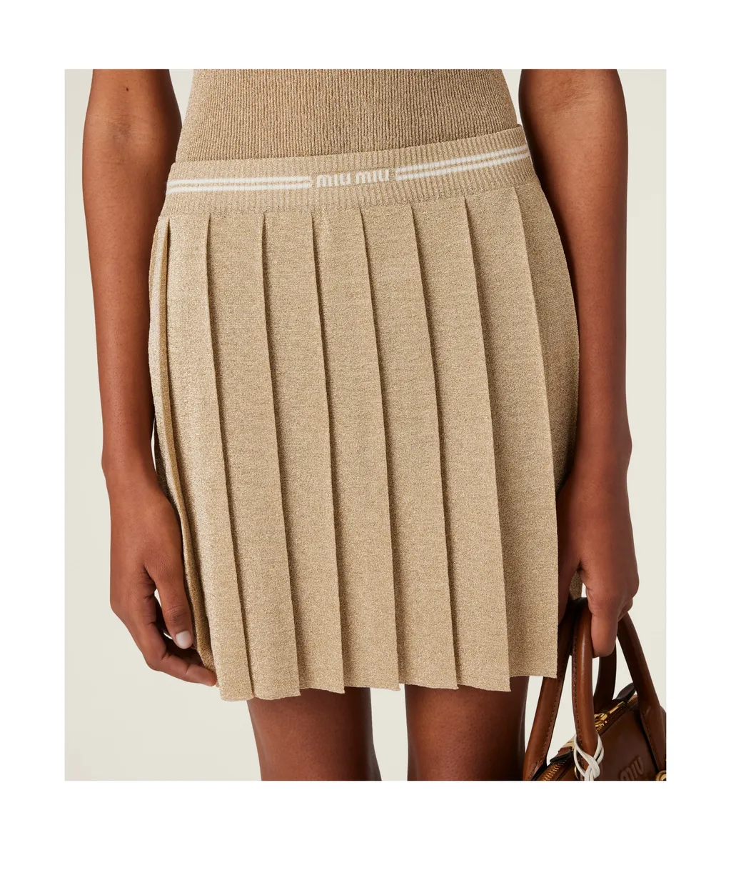 Lamé Mini-Skirt