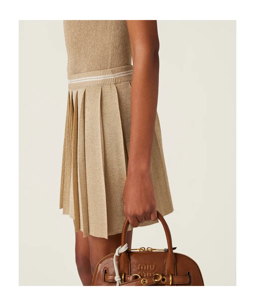 Lamé Mini-Skirt