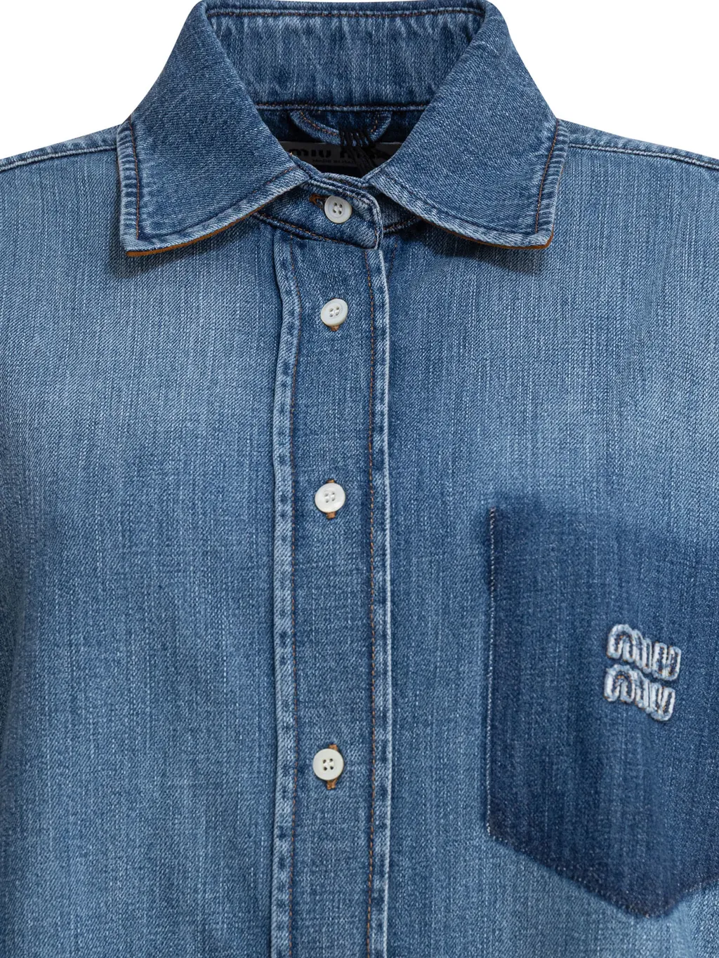 Button-Up Denim Shirt