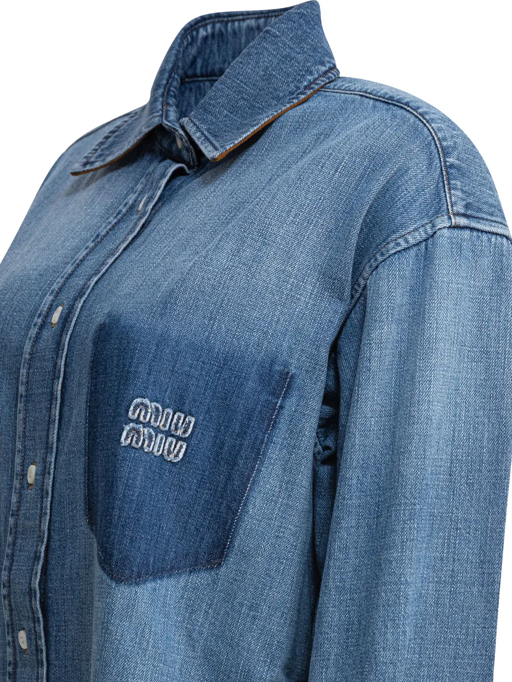 Button-Up Denim Shirt