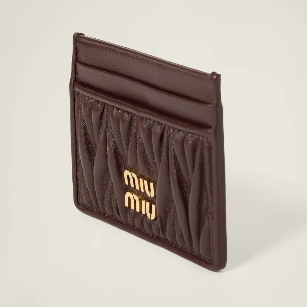 Matelassé Nappa Leather Card Holder