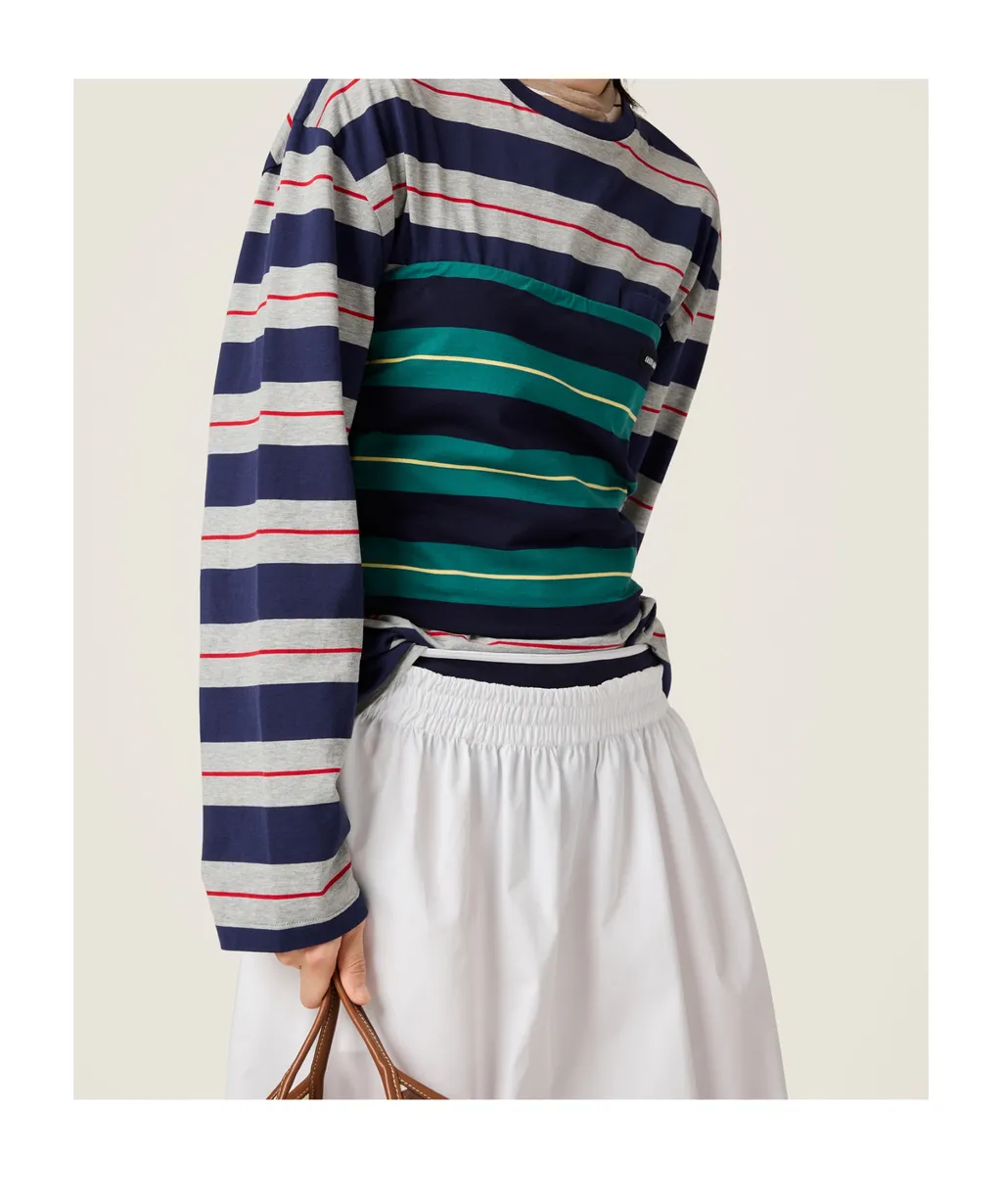 Striped Jersey Top