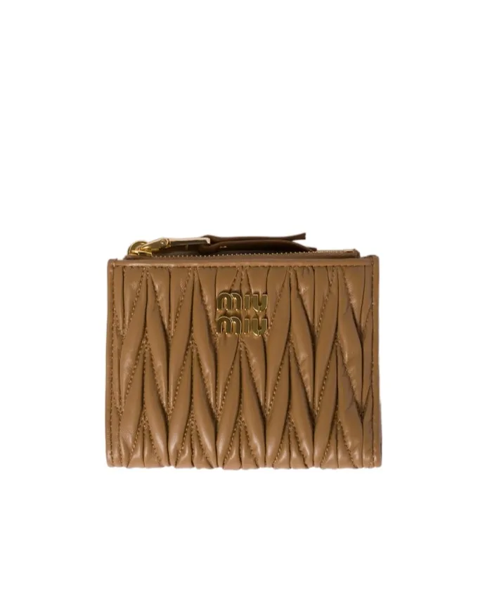 Logo Plaque Zipped Wallet