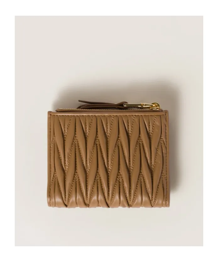 Logo Plaque Zipped Wallet