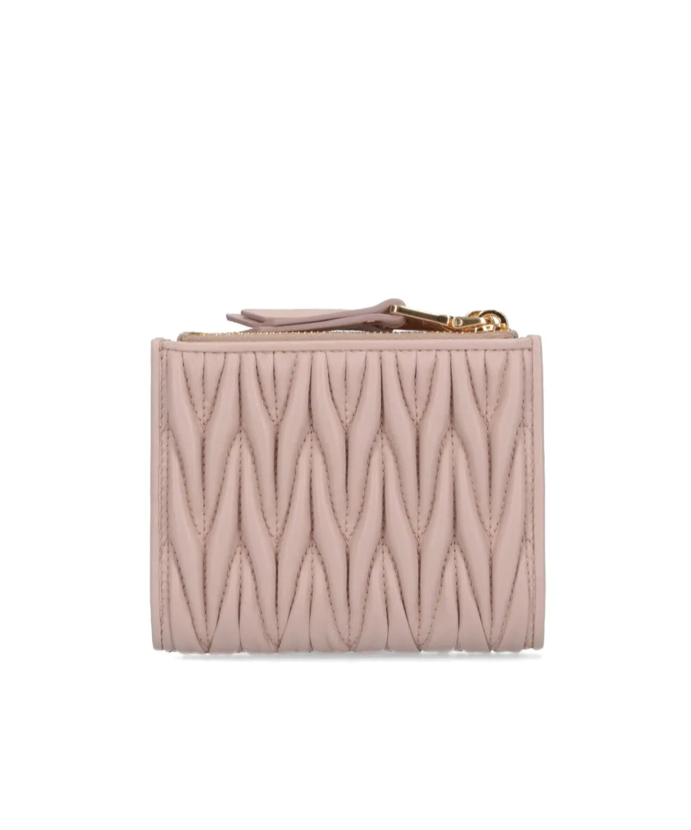 Logo Plaque Zipped Wallet