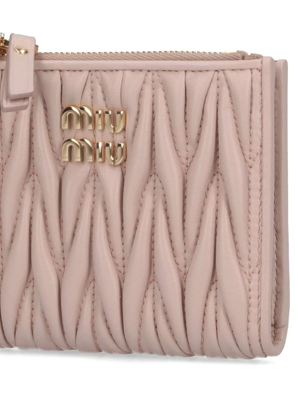 Logo Plaque Zipped Wallet