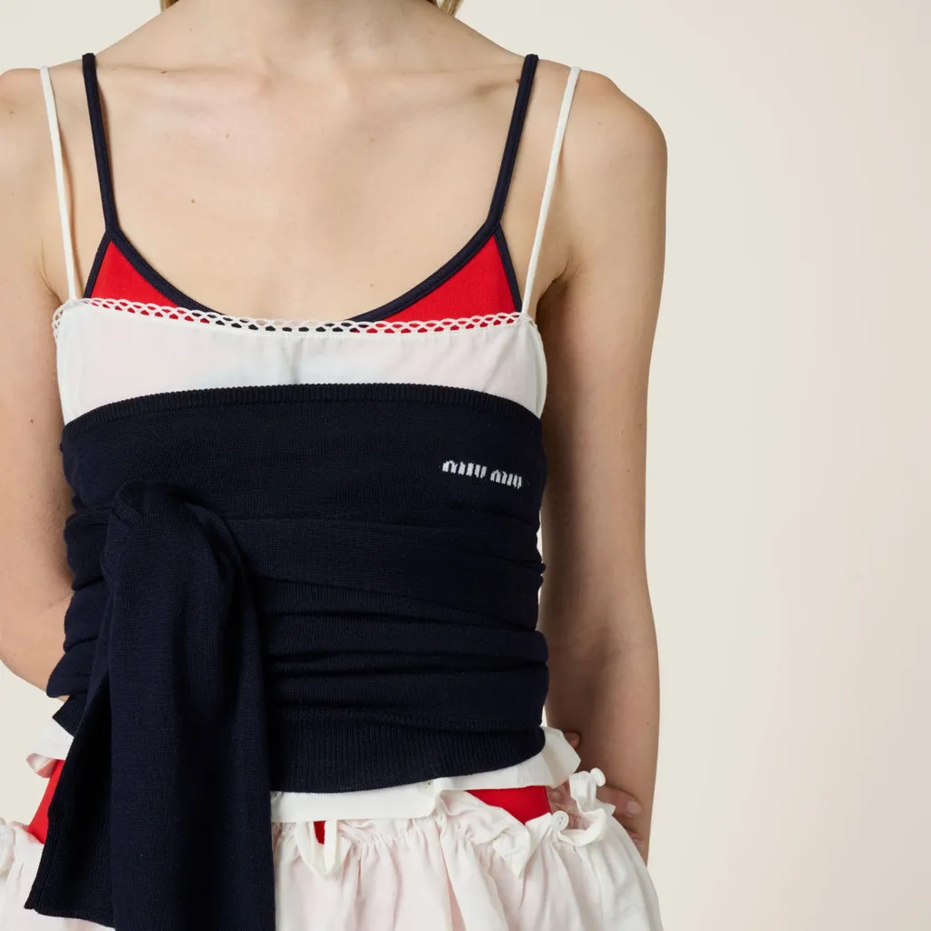 Logo-Patch Sleeveless Dress