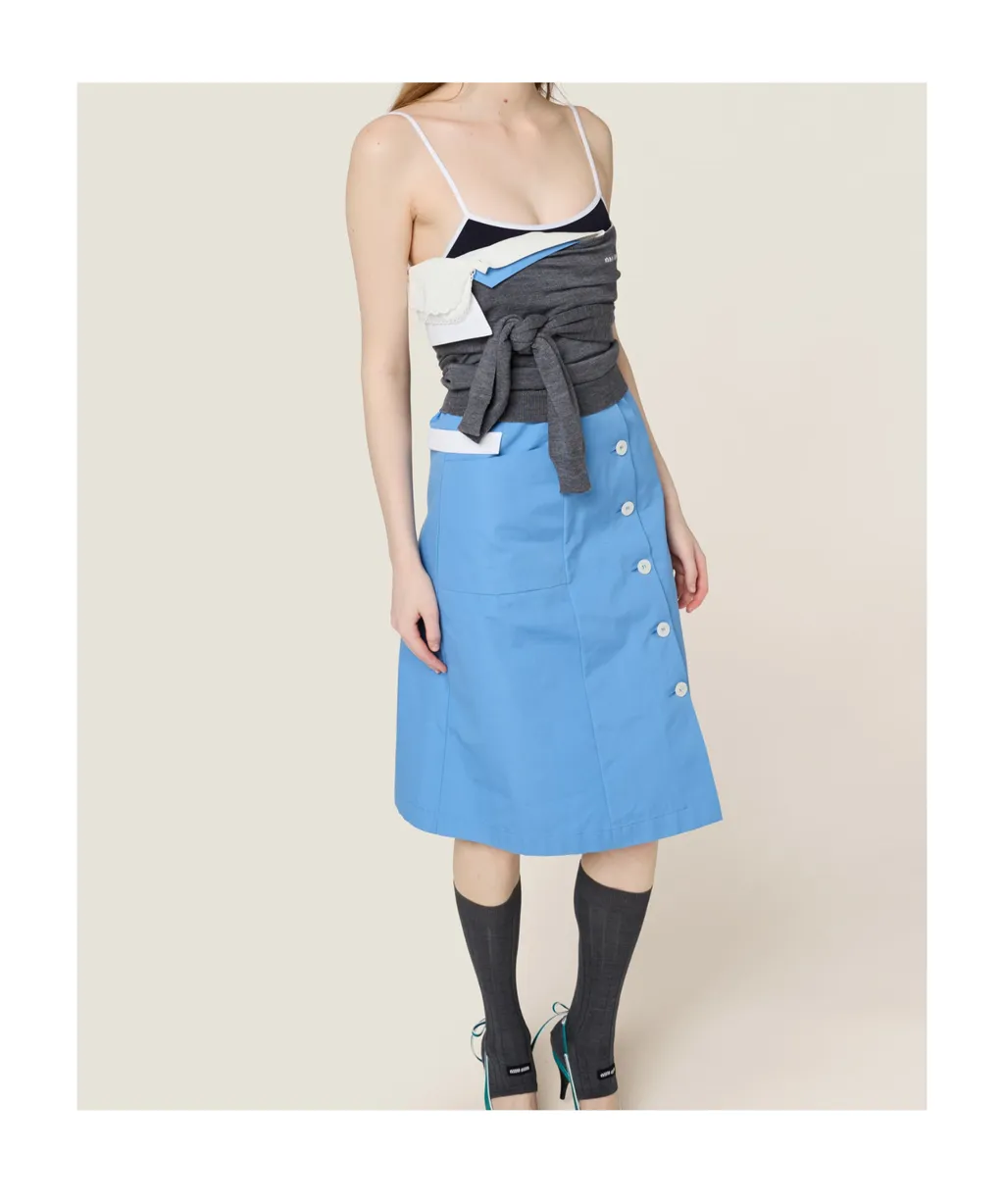 Sleeveless Poplin Dress