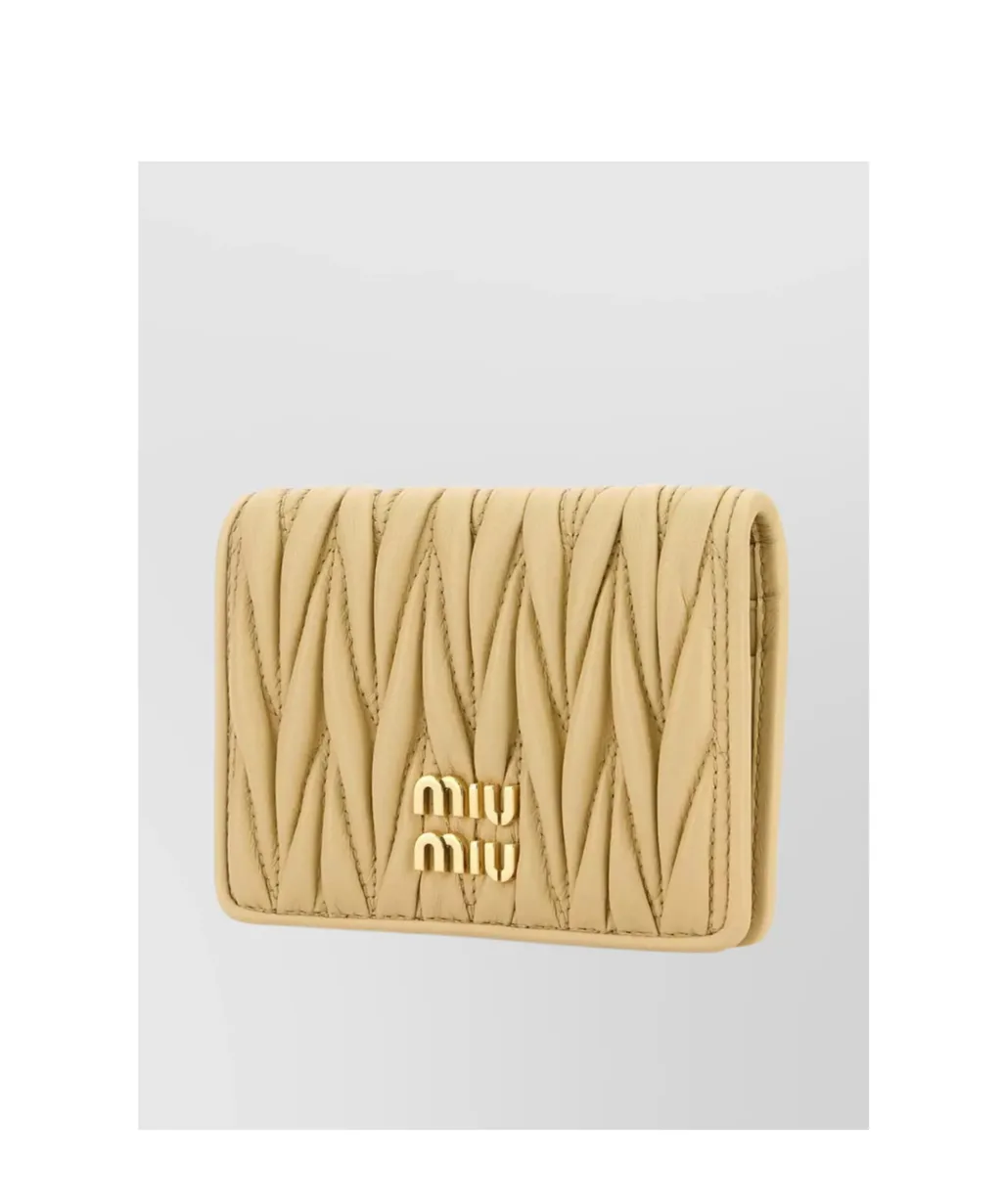 Matelassé Nappa Leather Card Holder