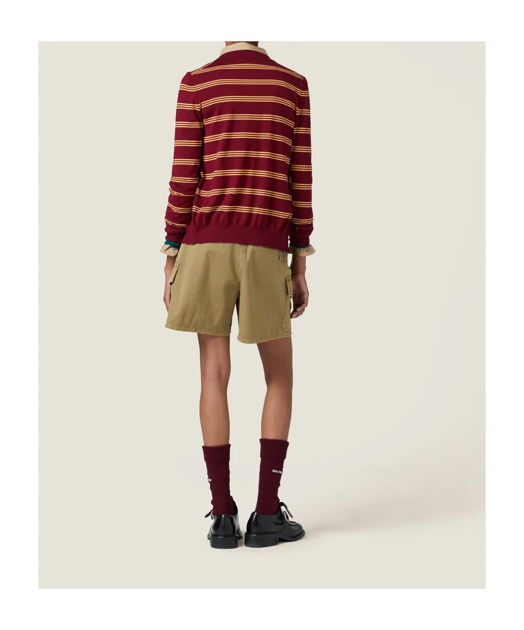 Striped Cashmere And Silk Cardigan