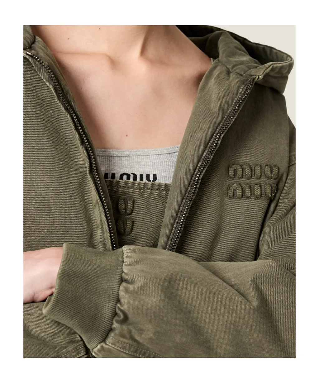 Logo-Detailed Zipped Hoodie