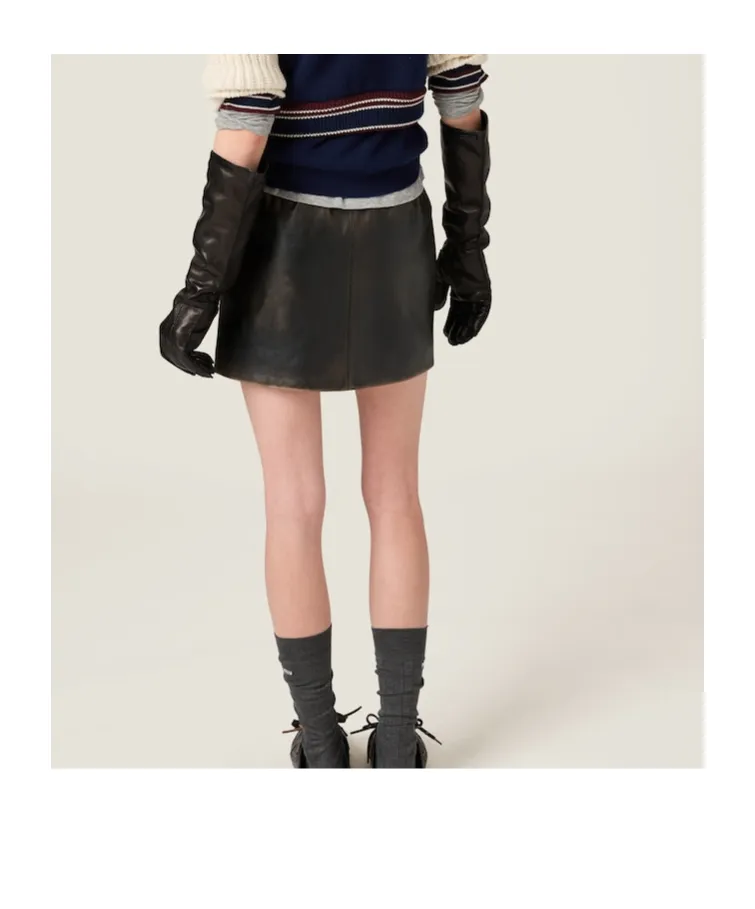 Leather Mini Skirt