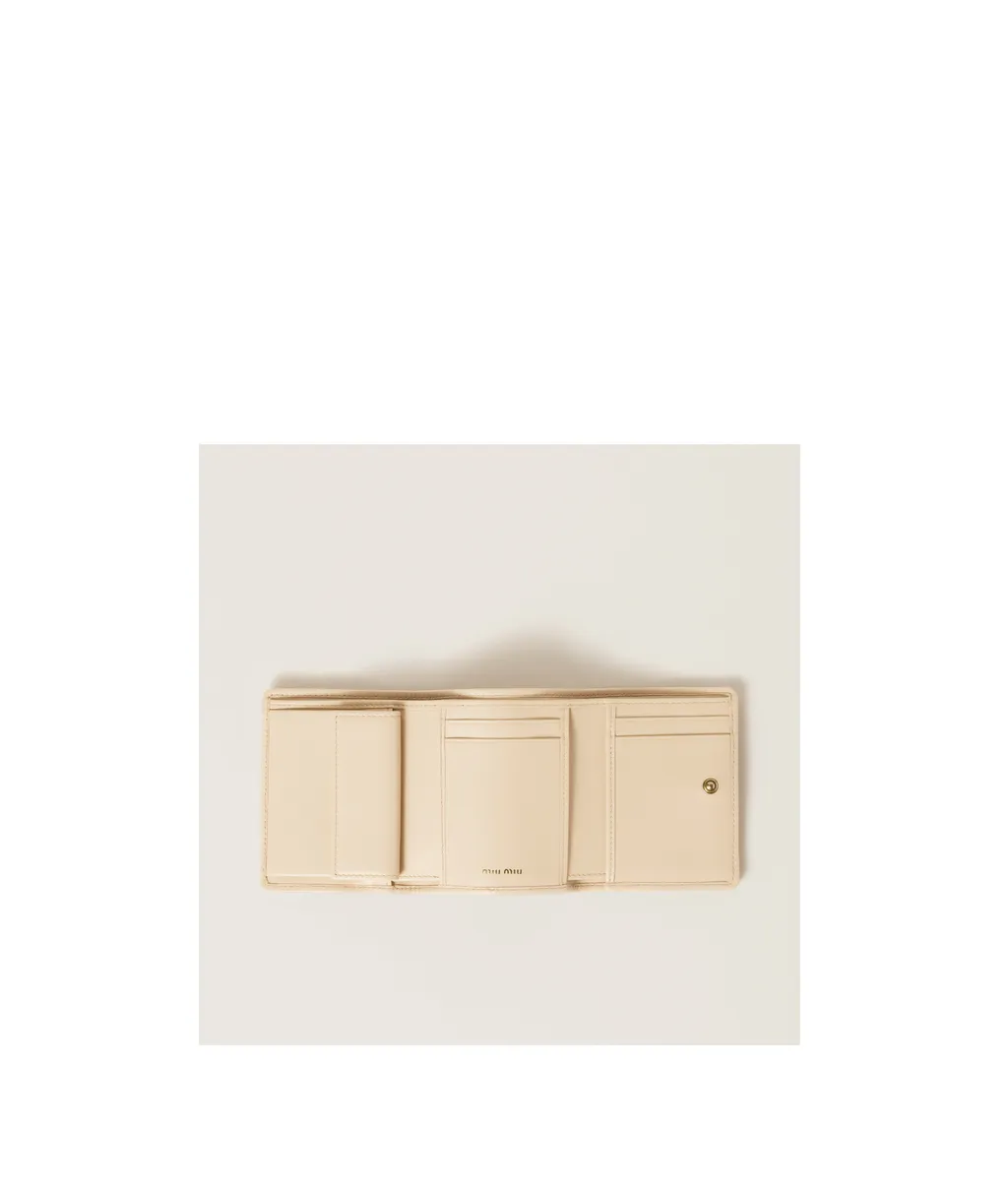 Matelassé Logo-Lettering Wallet