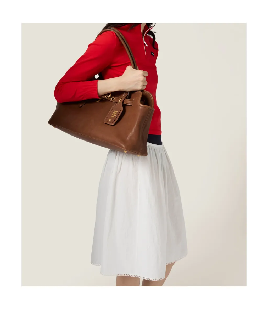 Slubbed Poplin Skirt