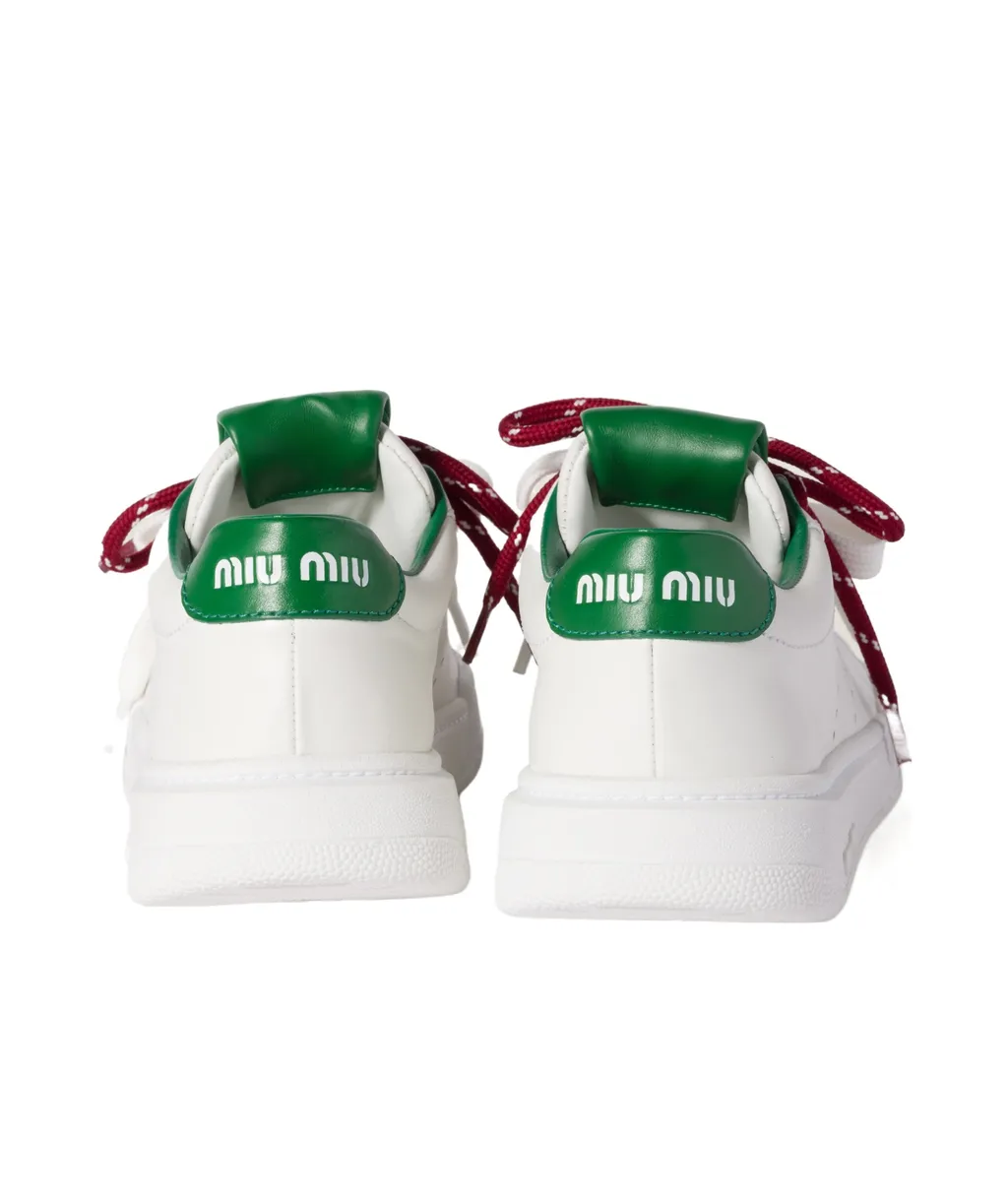 Round-Toe Lace-Up Sneakers