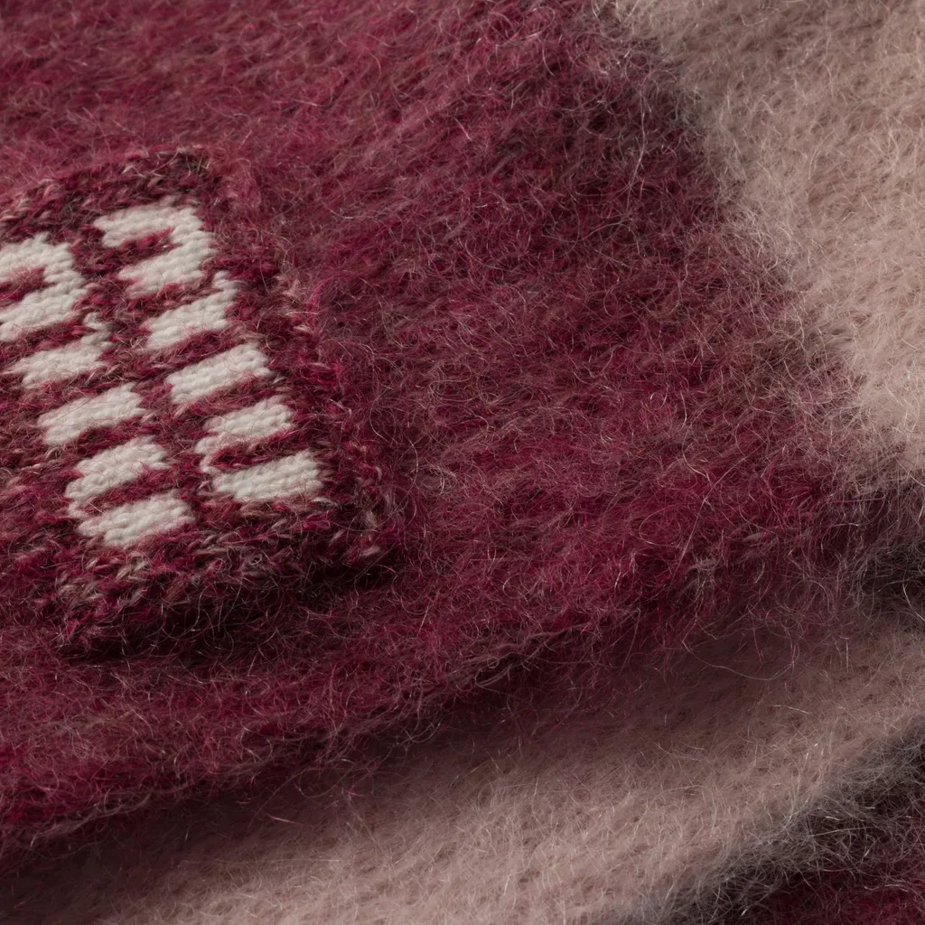 Colour-Block Fringed Scarf