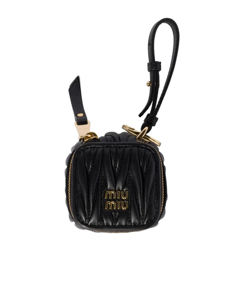 Trick Matelassé Nappa Leather Keyring