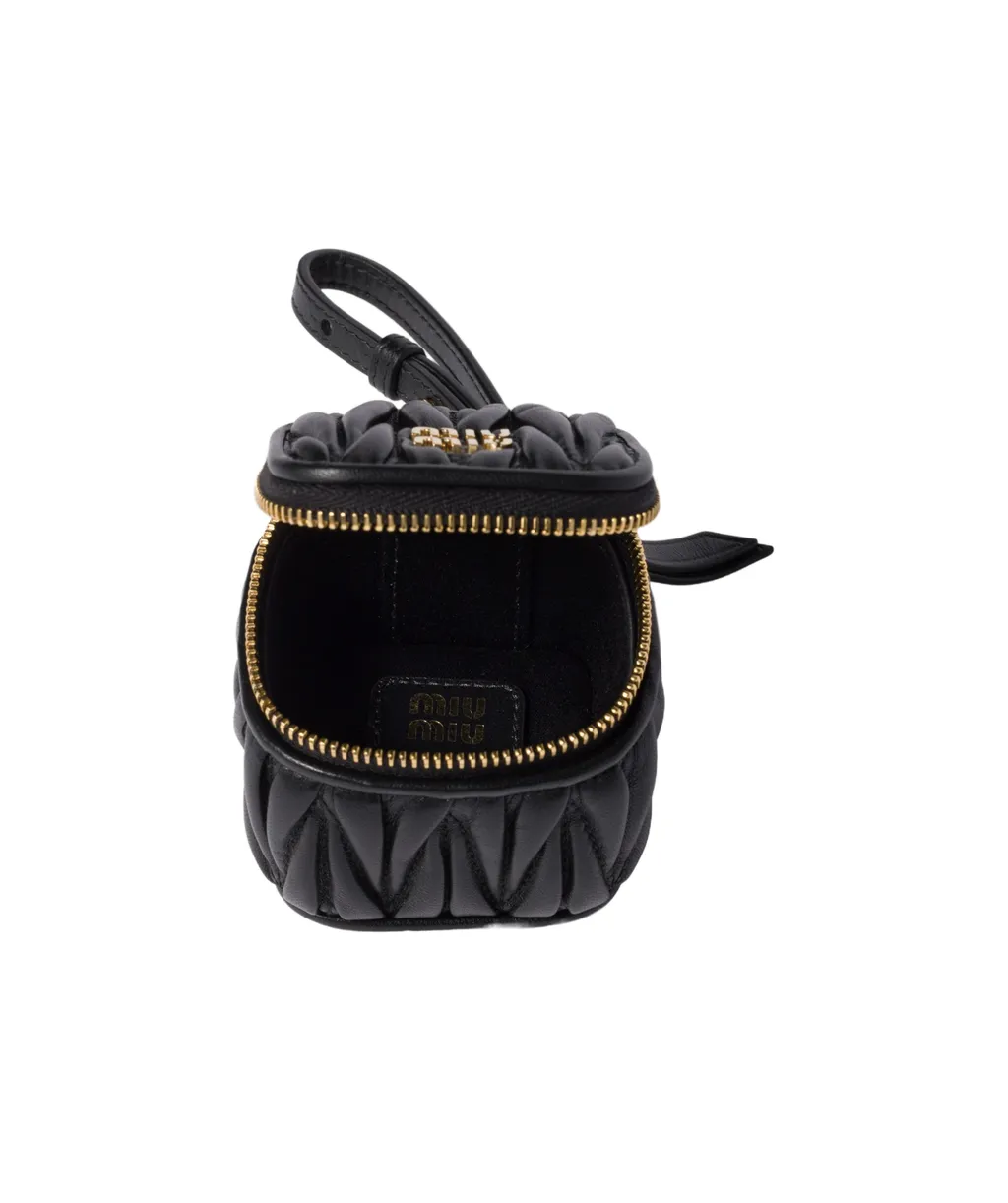 Trick Matelassé Nappa Leather Keyring