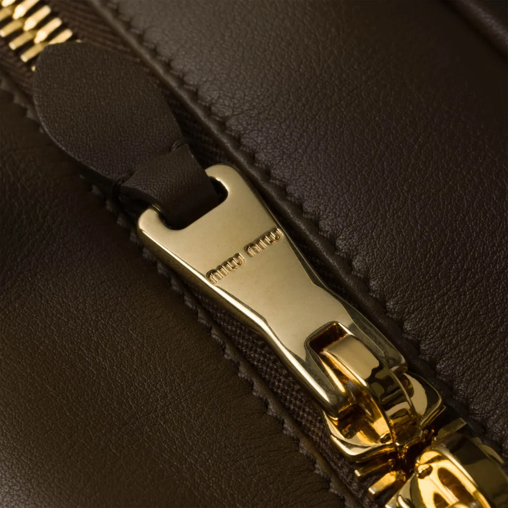 Logo-Embossed Zipped Handbag
