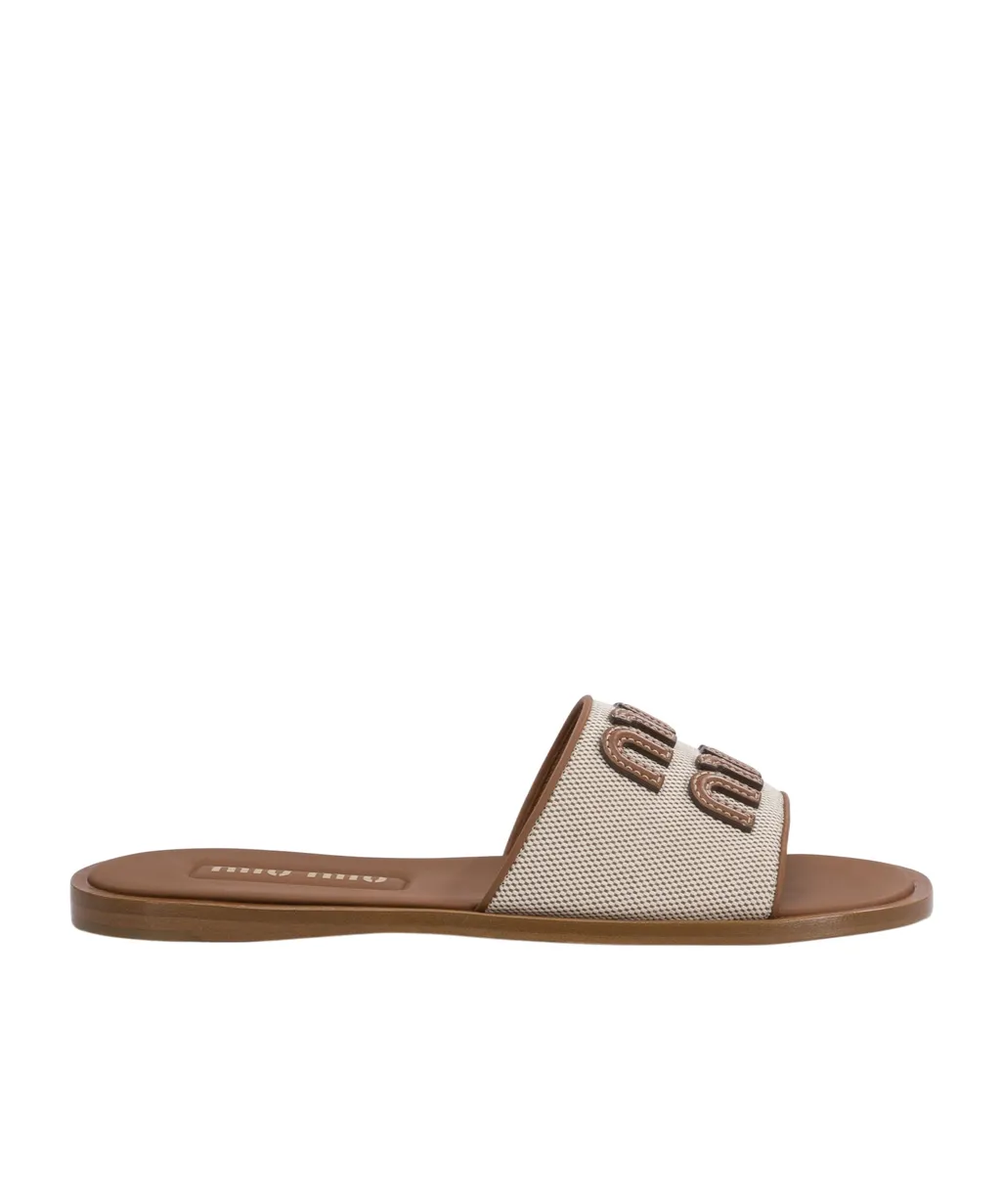 Logo-Detailed Slip-On Sandals