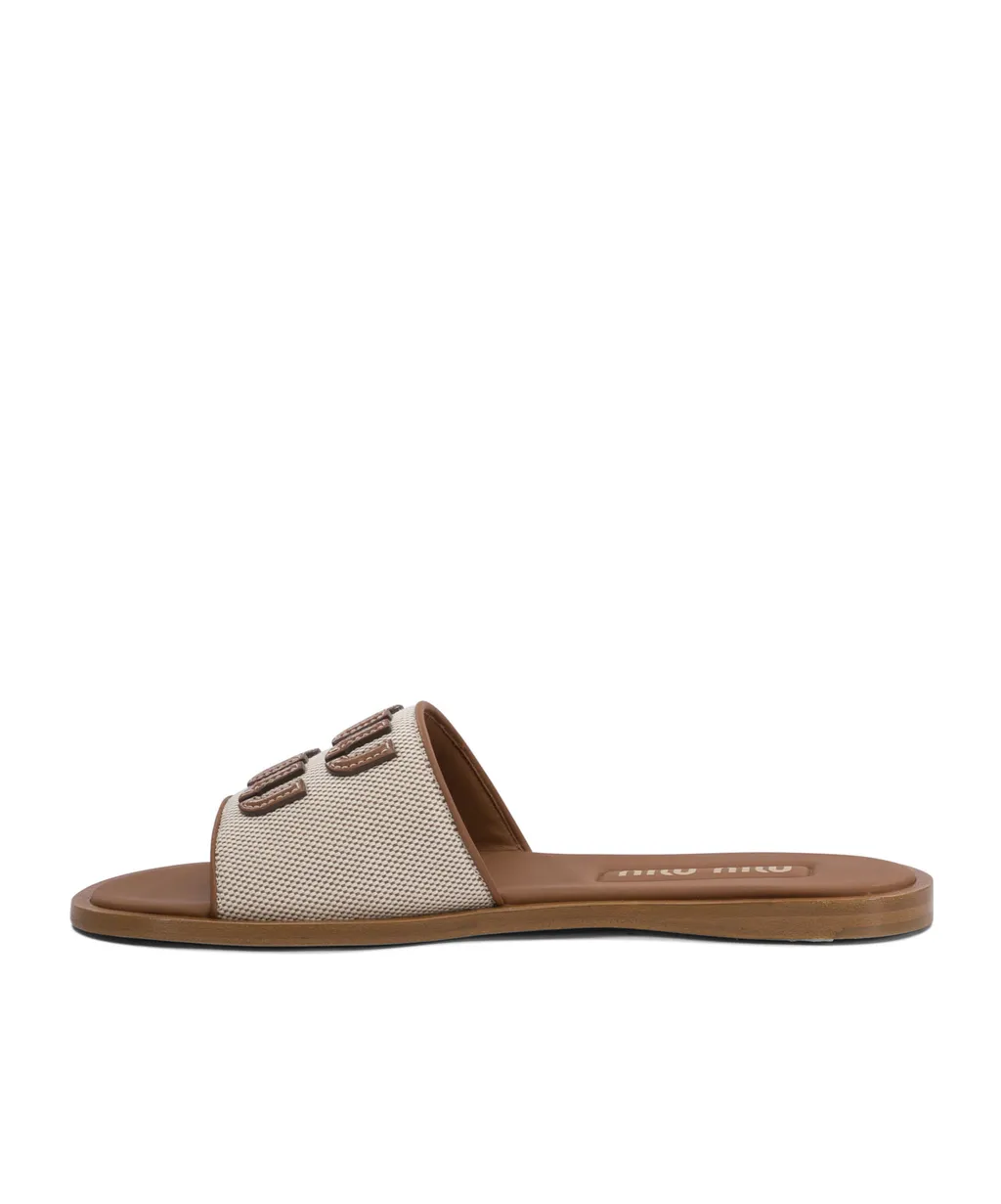 Logo-Detailed Slip-On Sandals