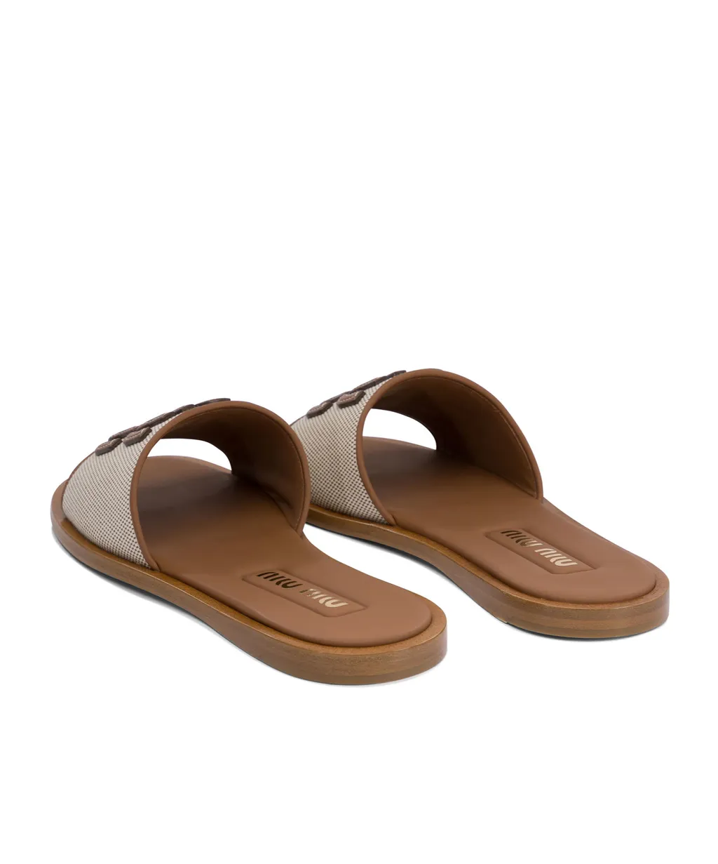 Logo-Detailed Slip-On Sandals