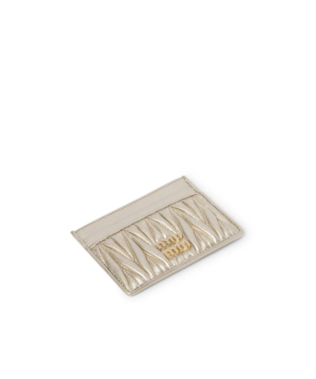 Matelassé Nappa Leather Card Holder