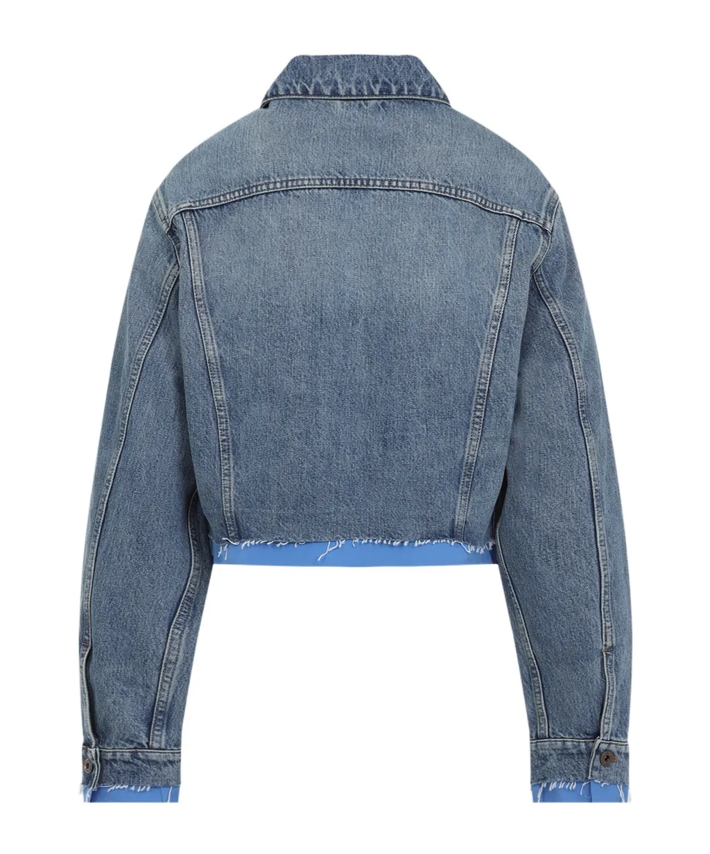 Denim And Poplin Trucker Jacket
