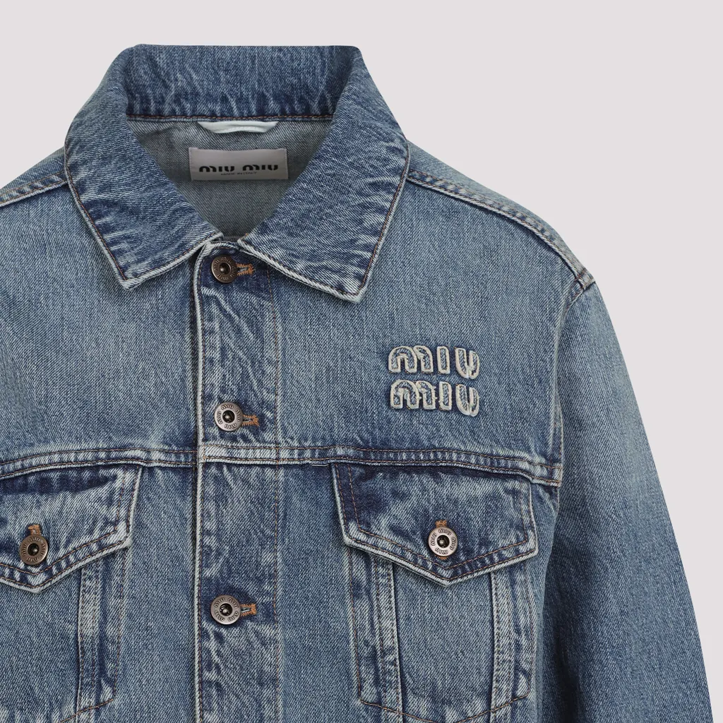 Denim And Poplin Trucker Jacket