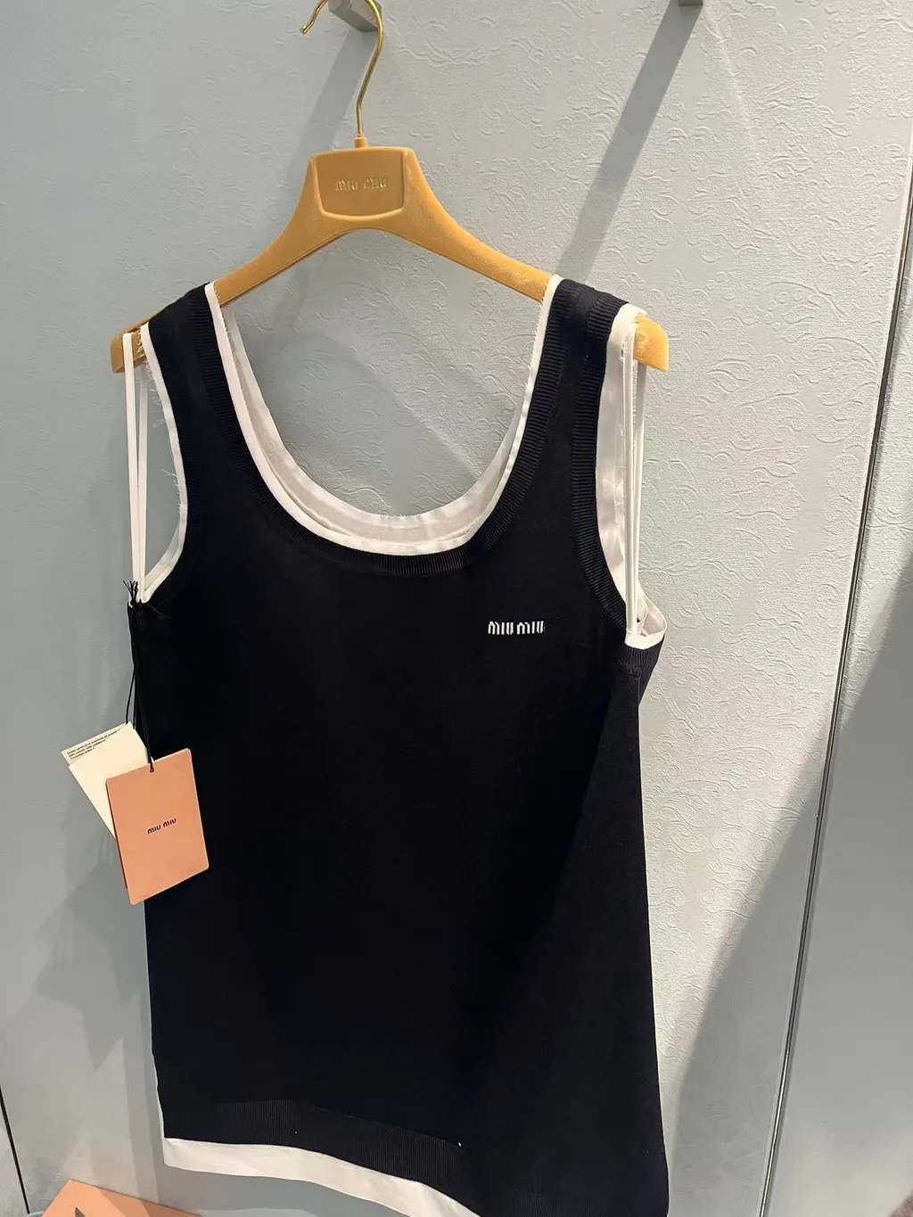 Knit And Poplin Mini-Dress