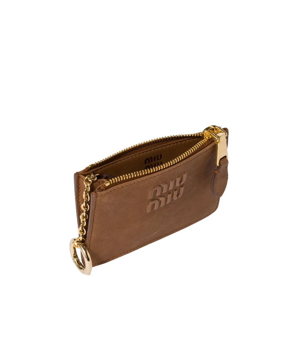 Logo-Embossed Zipped Cardholder