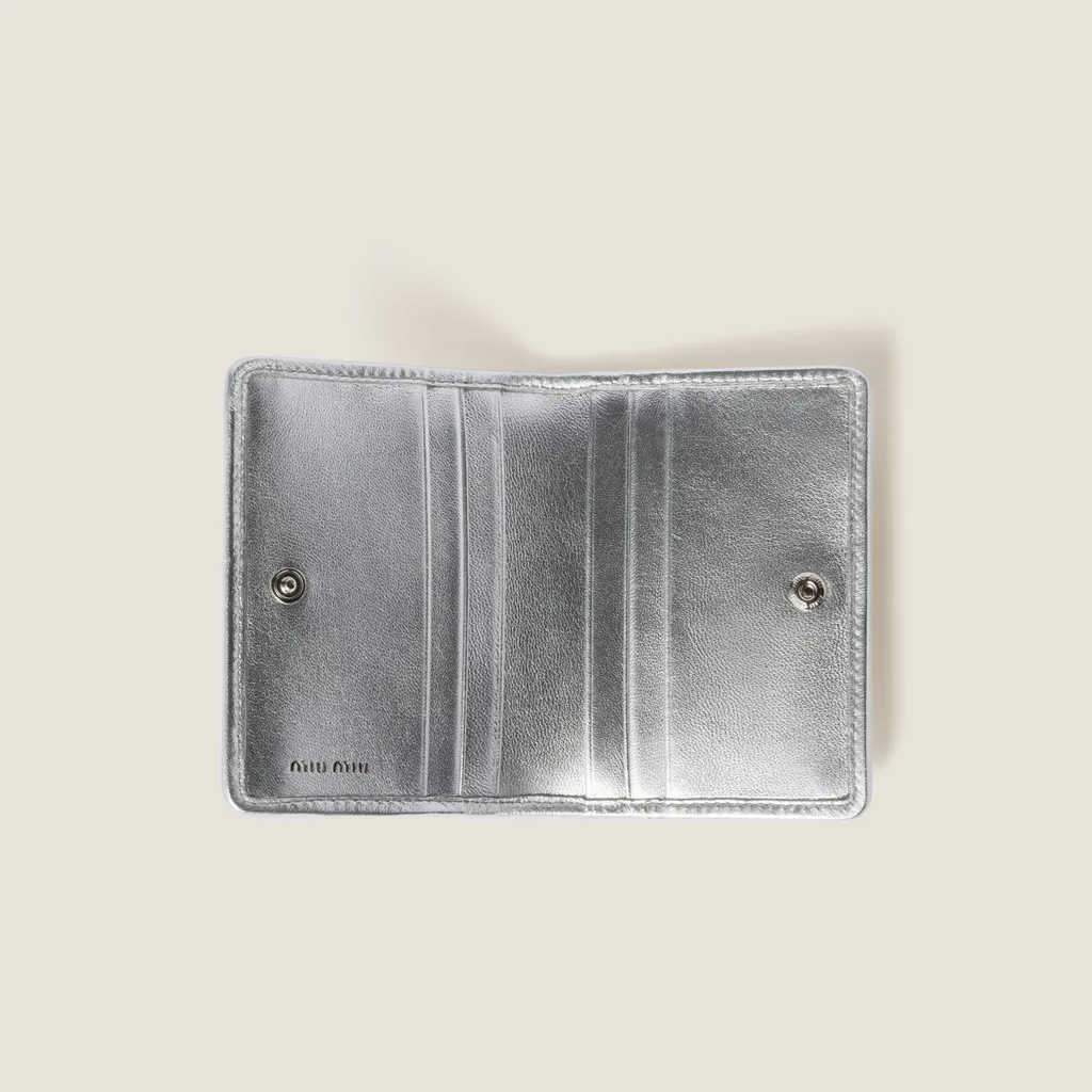 Logo-Lettering Matelassé Cardholder