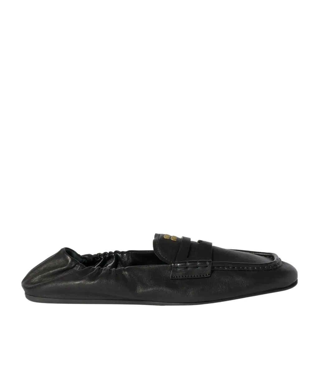 Ruches Nappa Leather Loafers