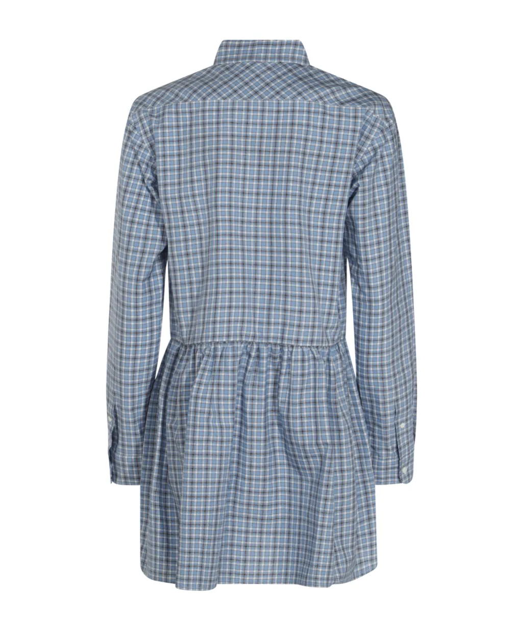 Check-Pattern Mini Dress