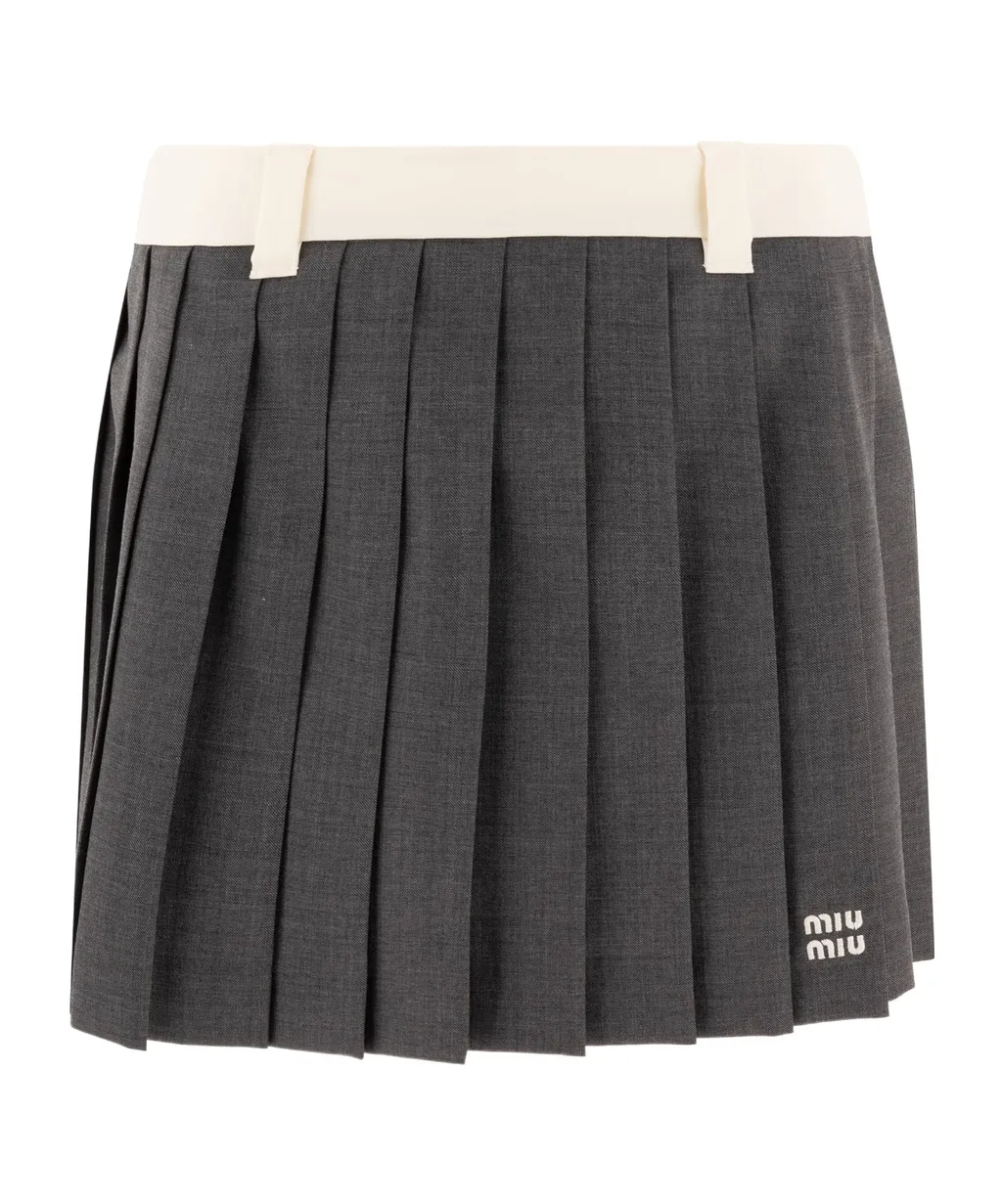 Pleated Mini Skirt