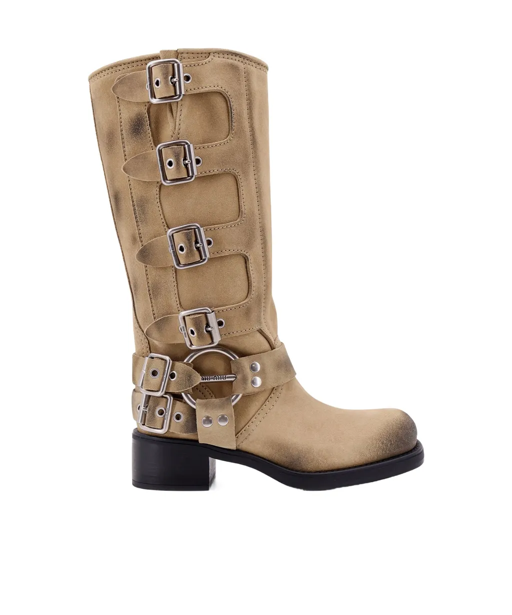 Biker Buckle Boots