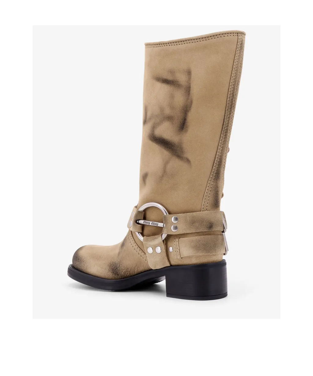 Biker Buckle Boots