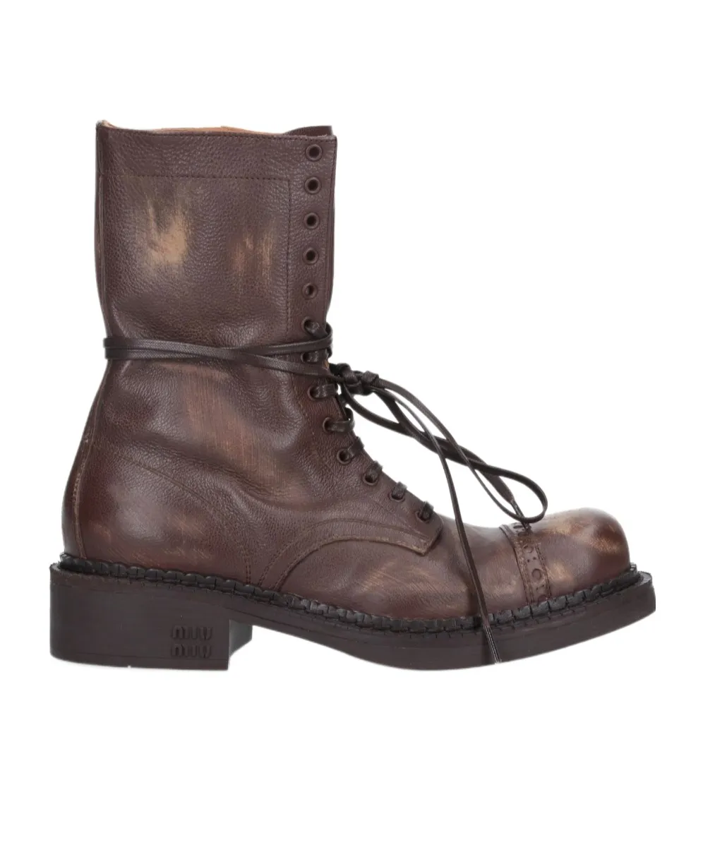Leather Laced Boots