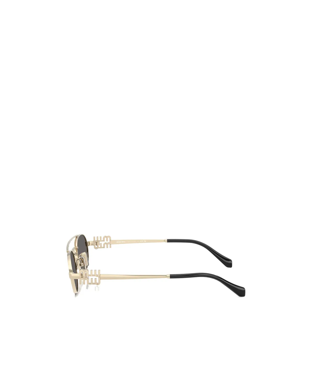 Oval-Frame Sunglasses