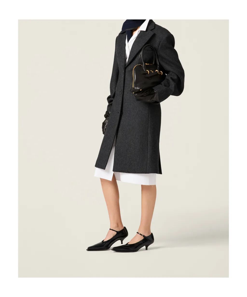 Single-Breasted Double Wool Coat