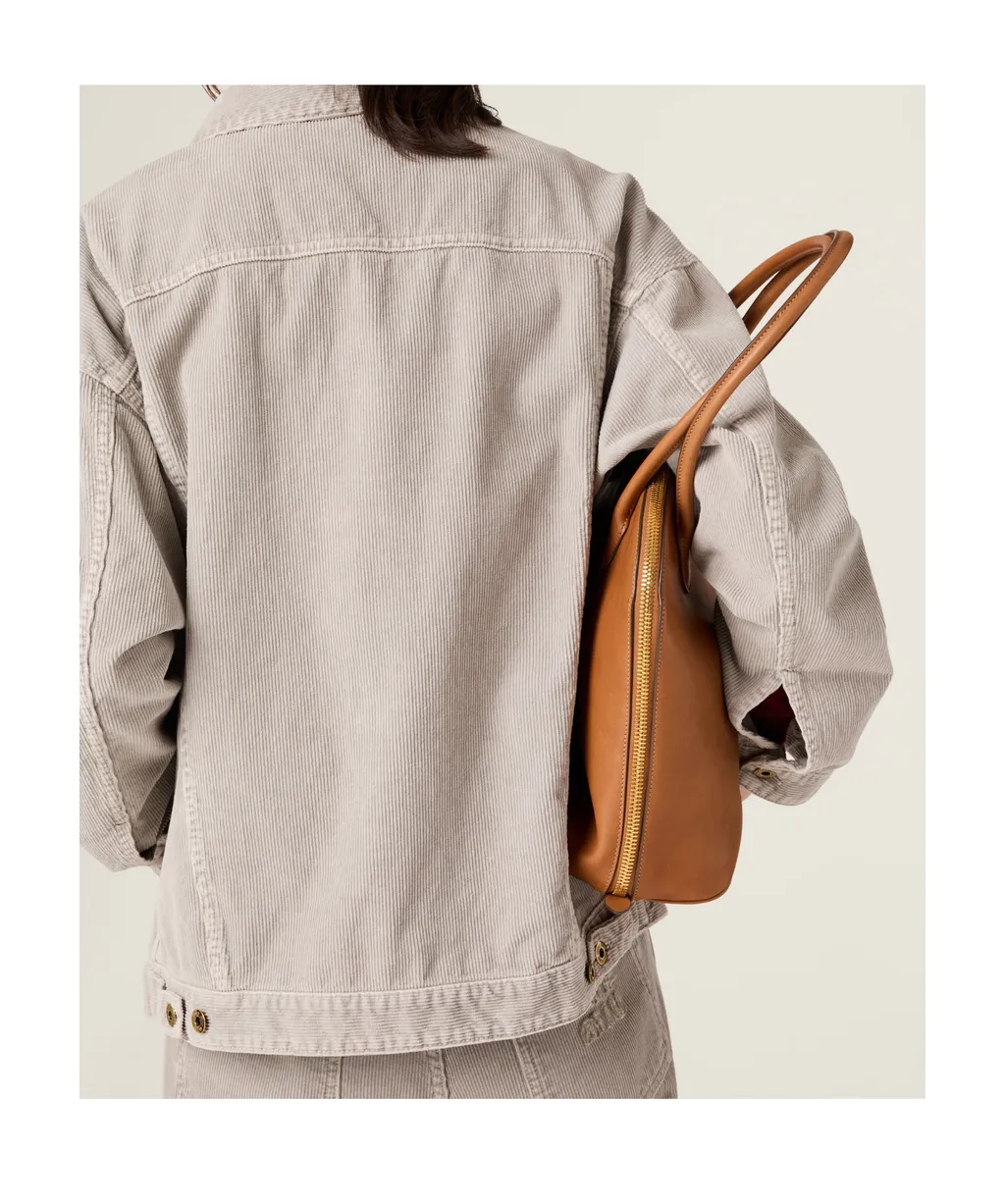 Washed Velvet Blouson Jacket