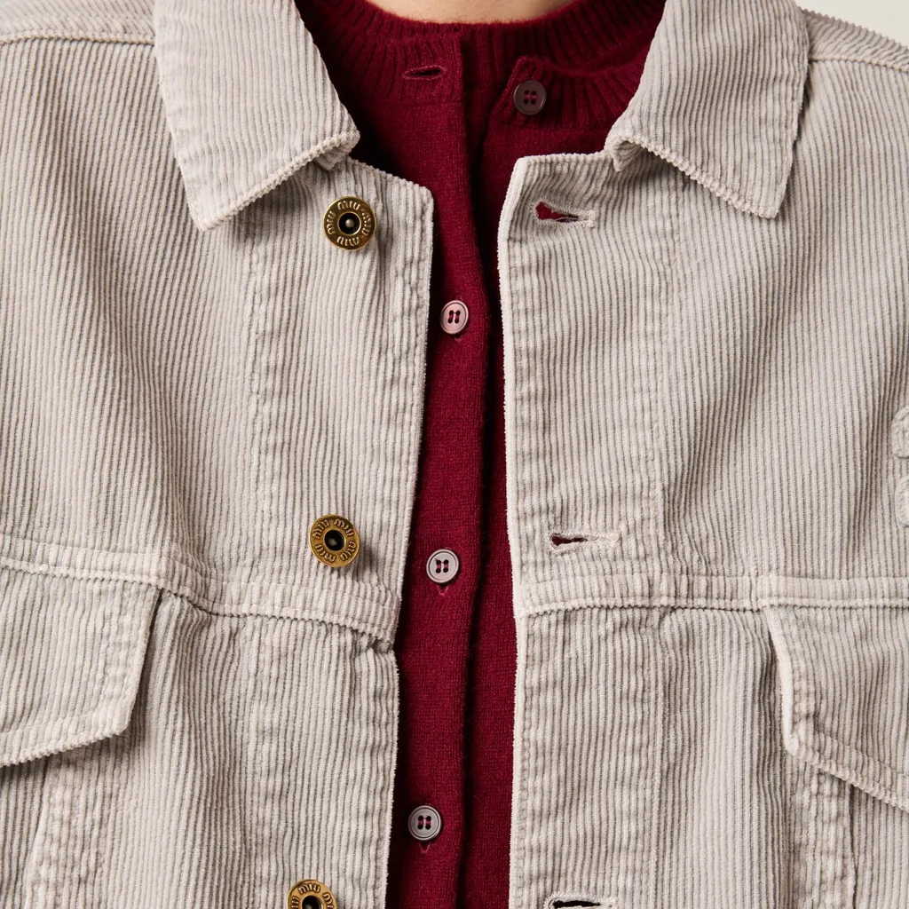 Washed Velvet Blouson Jacket
