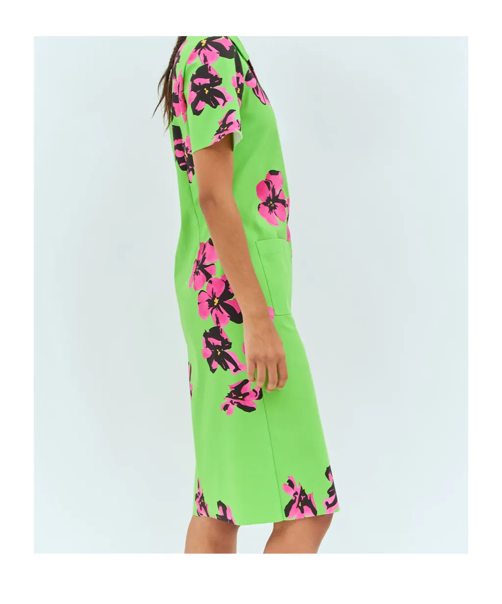 Poplin And Jersey Dress
