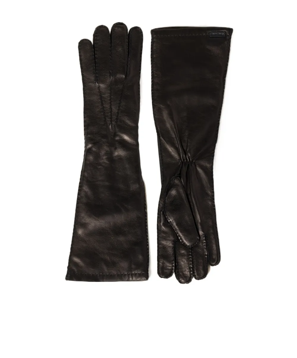 Full-Finger Designed Leather Gloves