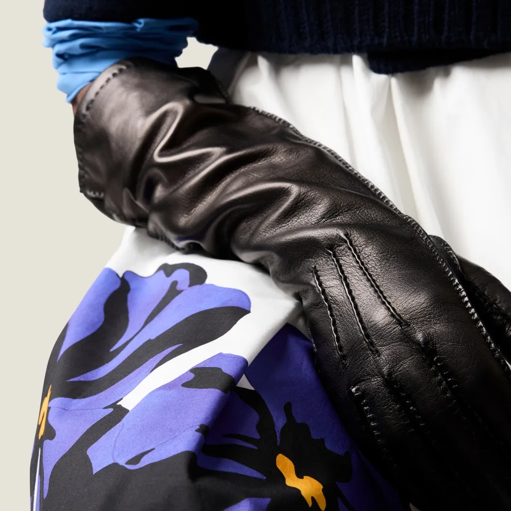 Full-Finger Designed Leather Gloves